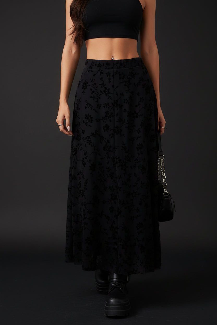 Alt Floral Maxi Skirt