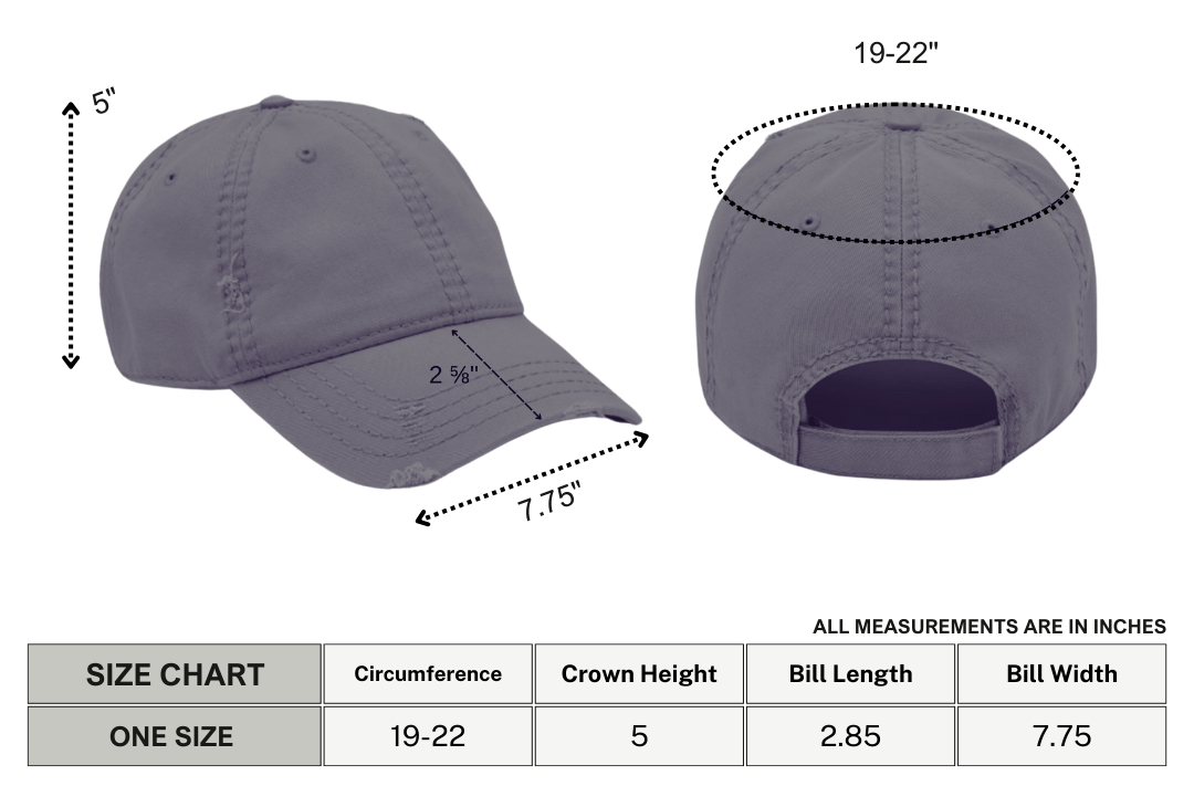 Future Ghost Gothic Distressed Dad Cap