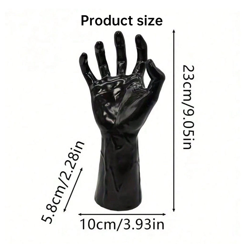Gothic Halloween Wall Decor — Spooky Hands, Candles & Bat Stickers (12-Pack Kit)