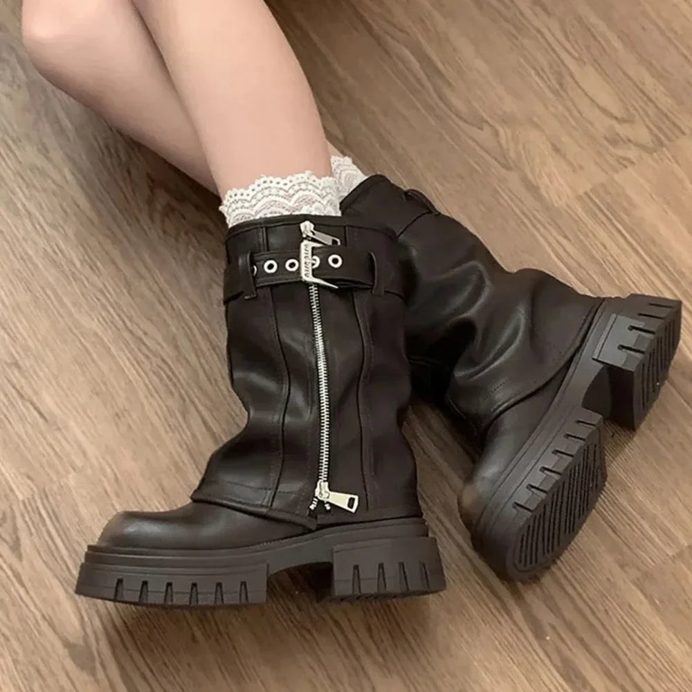 Stylish Punk Platform Boots