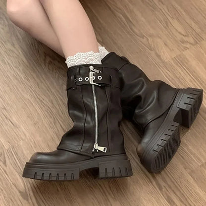 Stylish Punk Platform Boots