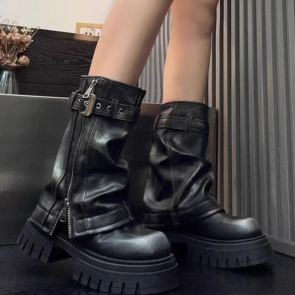 Stylish Punk Platform Boots