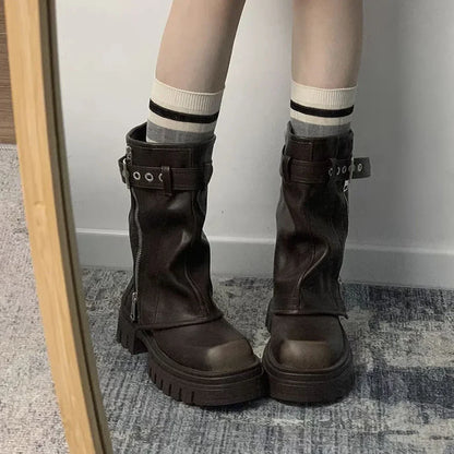 Stylish Punk Platform Boots