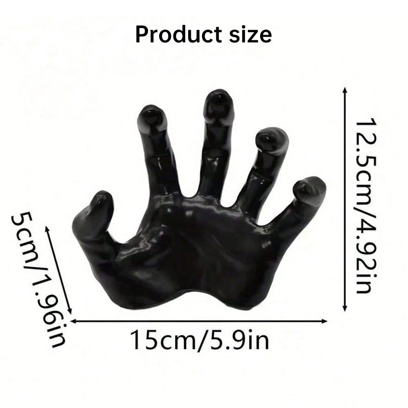 Gothic Halloween Wall Decor — Spooky Hands, Candles & Bat Stickers (12-Pack Kit)