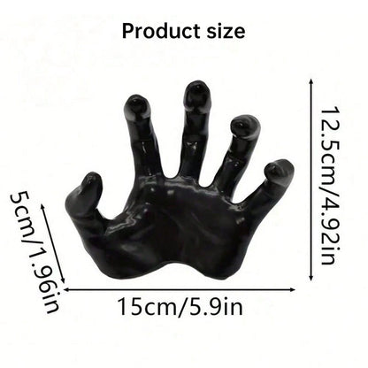 Gothic Halloween Wall Decor — Spooky Hands, Candles & Bat Stickers (12-Pack Kit)