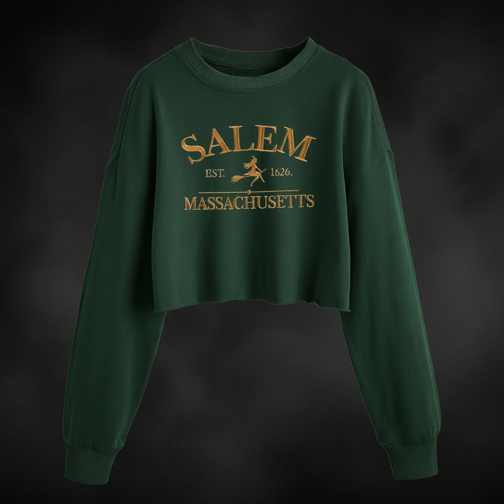Spooky Witchy Crop Sweatshirt