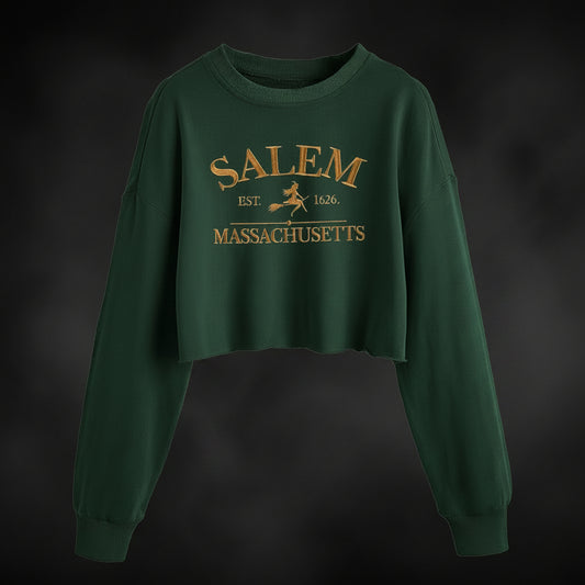 Spooky Witchy Crop Sweatshirt