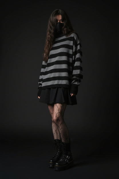 Striped Emo Pullover — Alt Fashion Essential