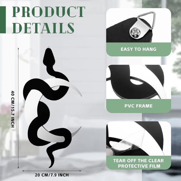 Mystic Moon Snake Mirror Art