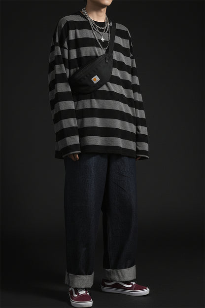 Striped Emo Pullover — Alt Fashion Essential