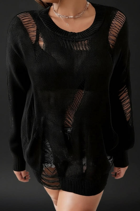 Cozy Oversized Sweater — Dark Academia Essential