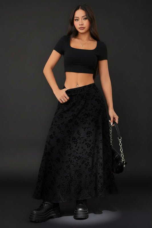 Alt Floral Maxi Skirt