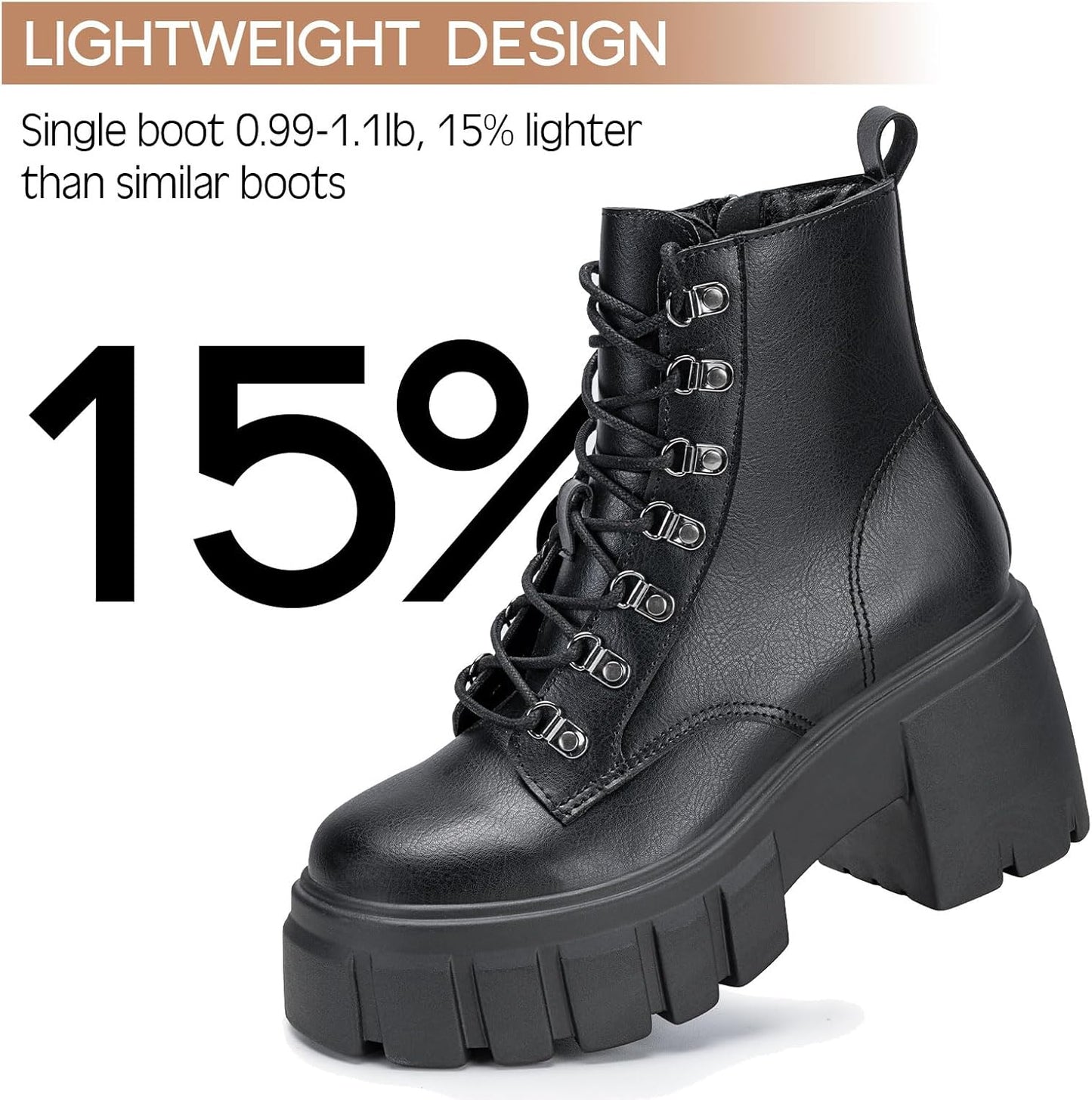 Women's Combat Boots - Alt Fashion Lace-Up Boots