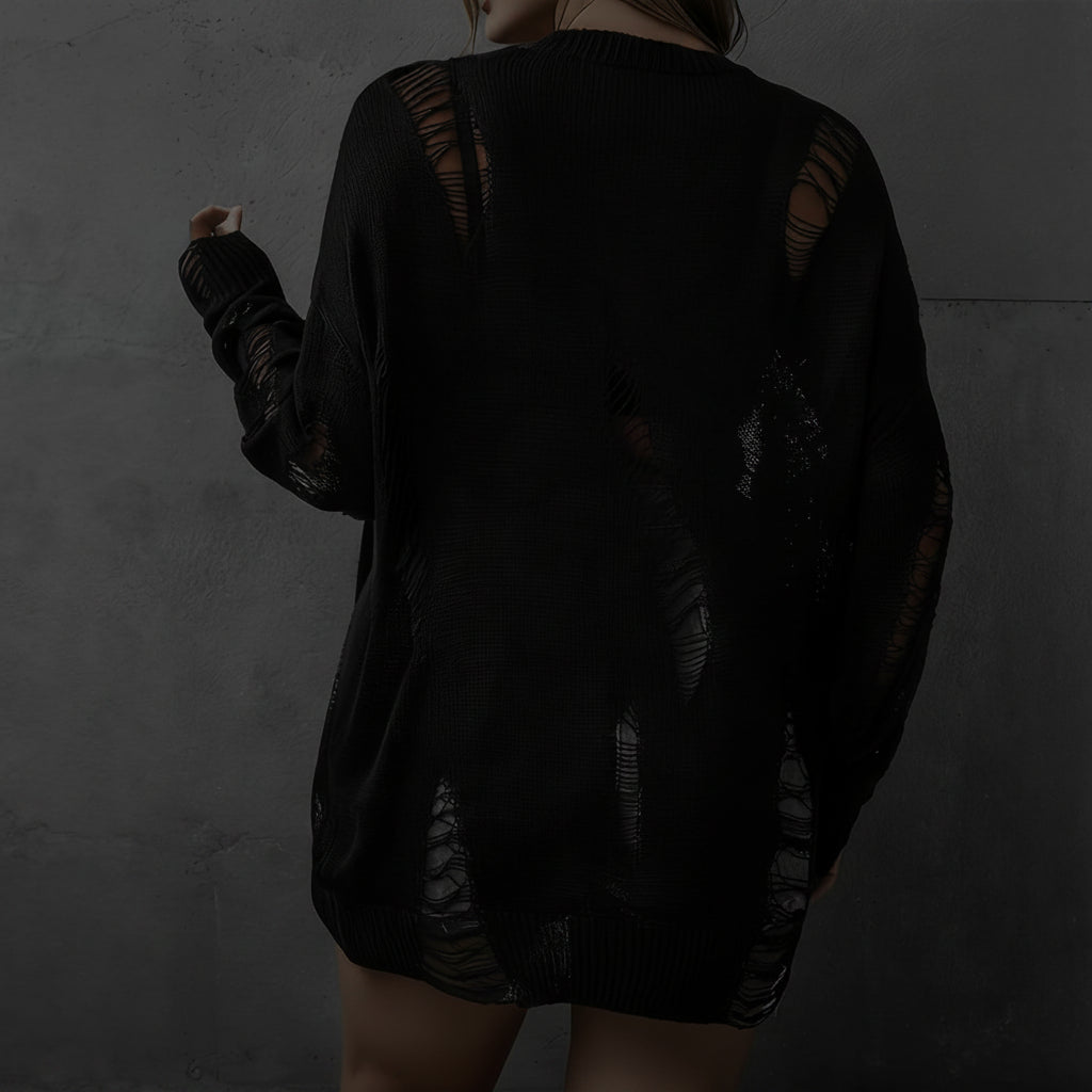 Cozy Oversized Sweater — Dark Academia Essential