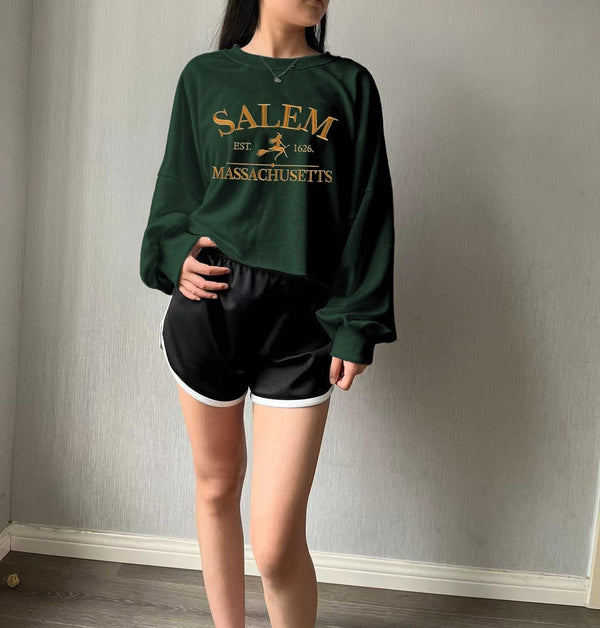 Spooky Witchy Crop Sweatshirt