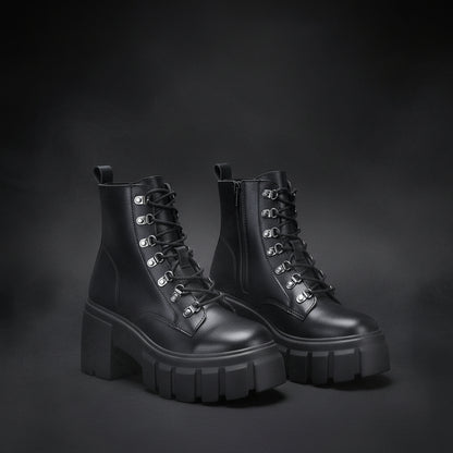 Women's Combat Boots - Alt Fashion Lace-Up Boots