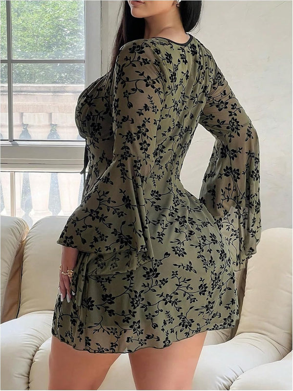 Whimsy Floral Plus Dress