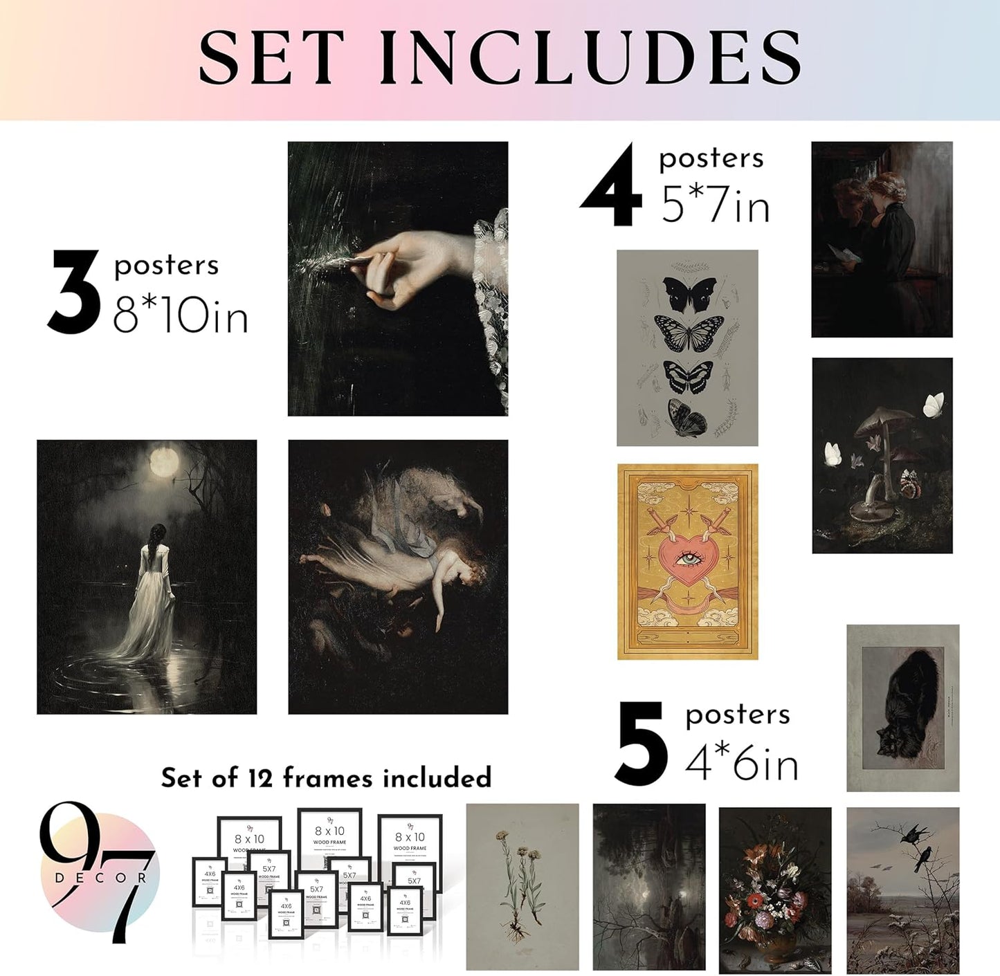 Mystical Wall Art — Dark Academia Fantasy Print