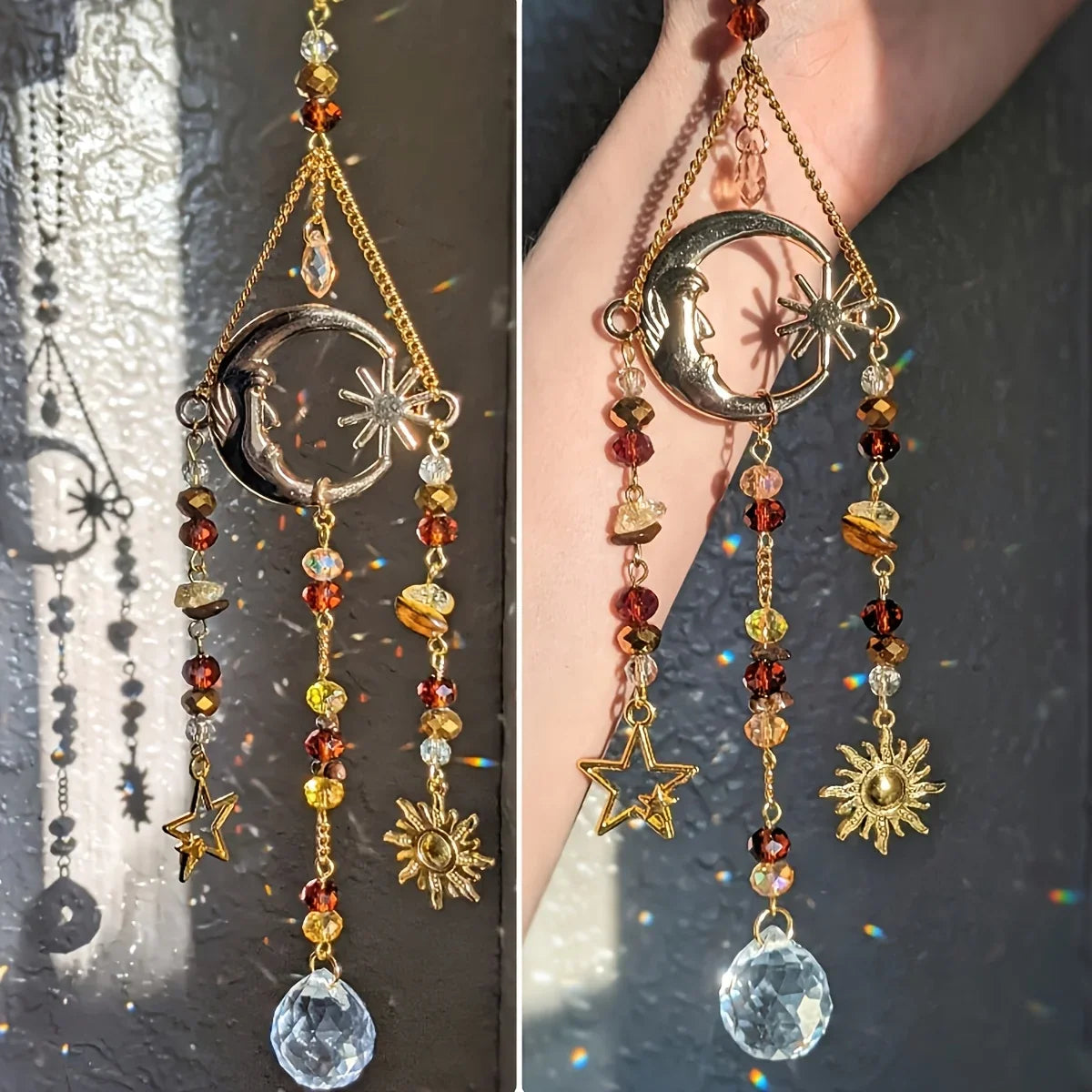 Moon Goddess Crystal Charm