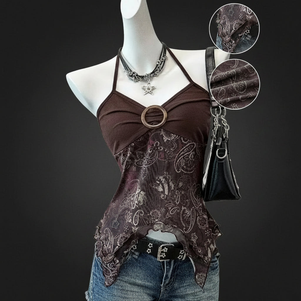 Chic Summer Halter Crop Top