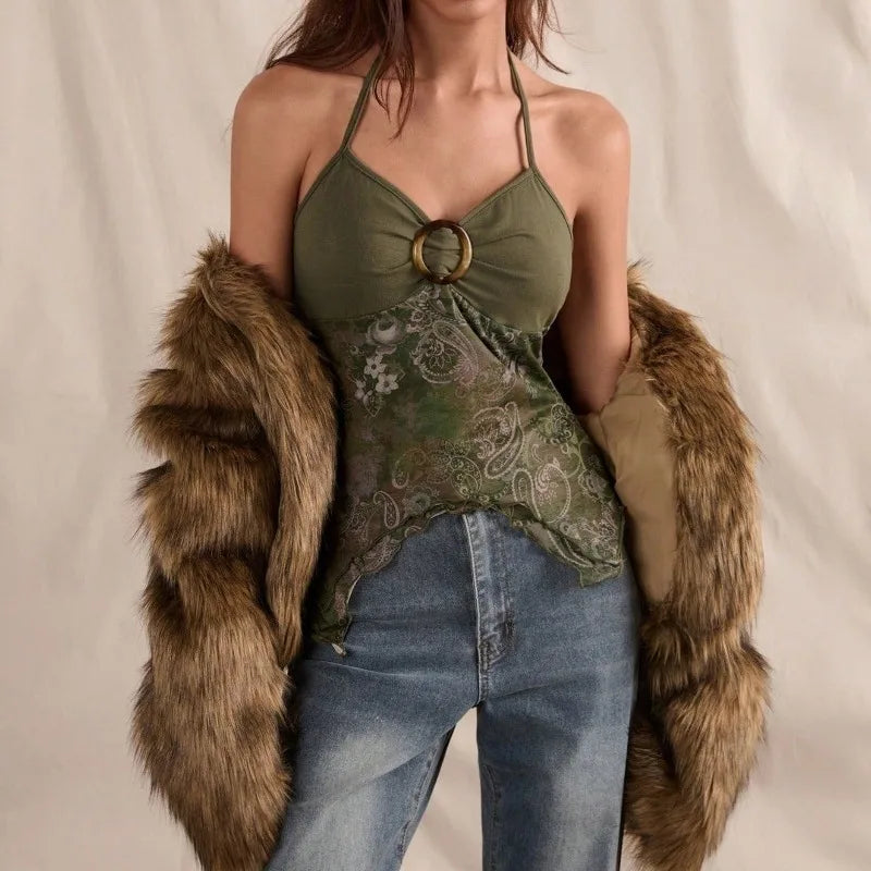 Chic Summer Halter Crop Top