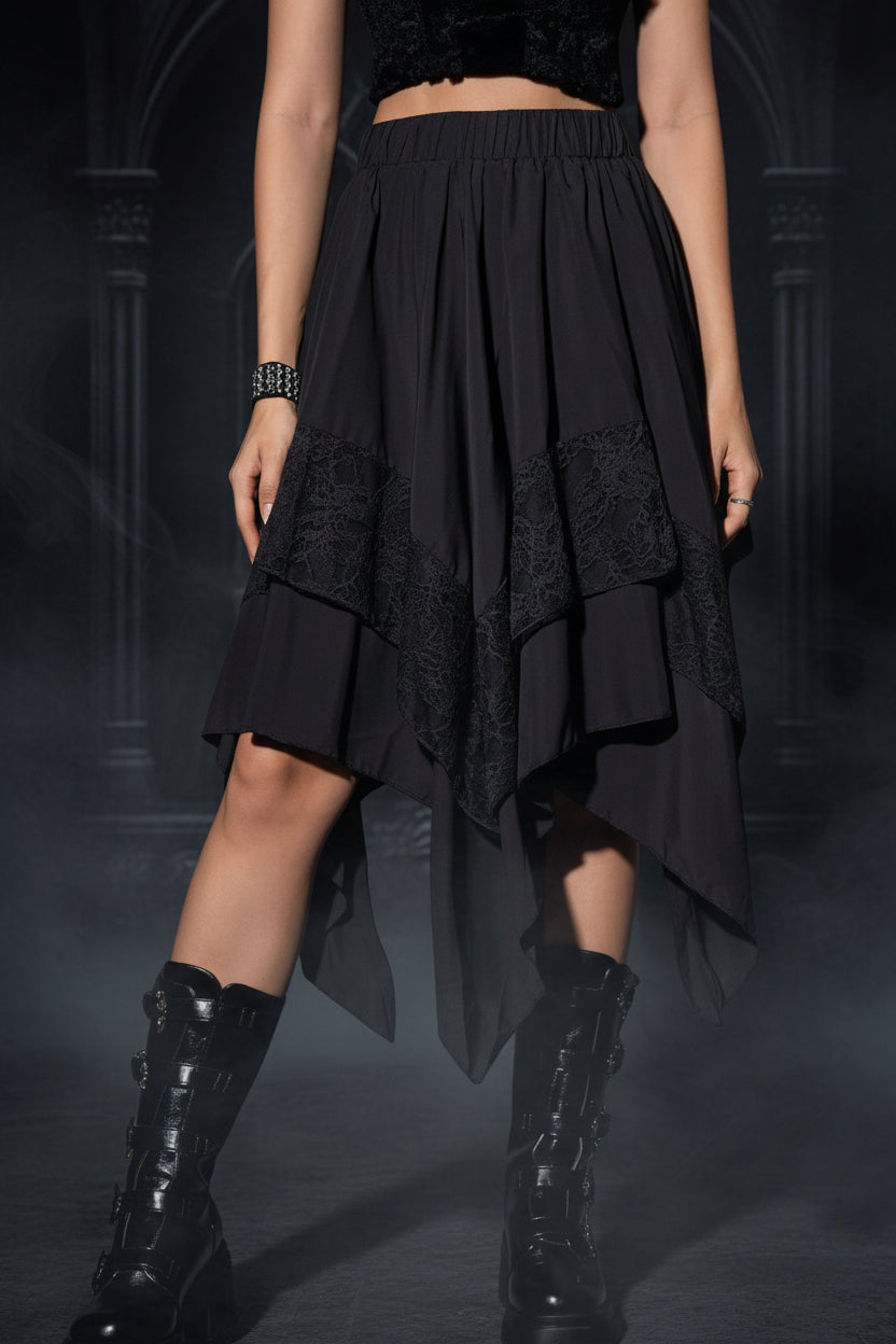 Mystical Flowy Lace Skirt