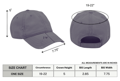 Future Ghost Gothic Distressed Dad Cap