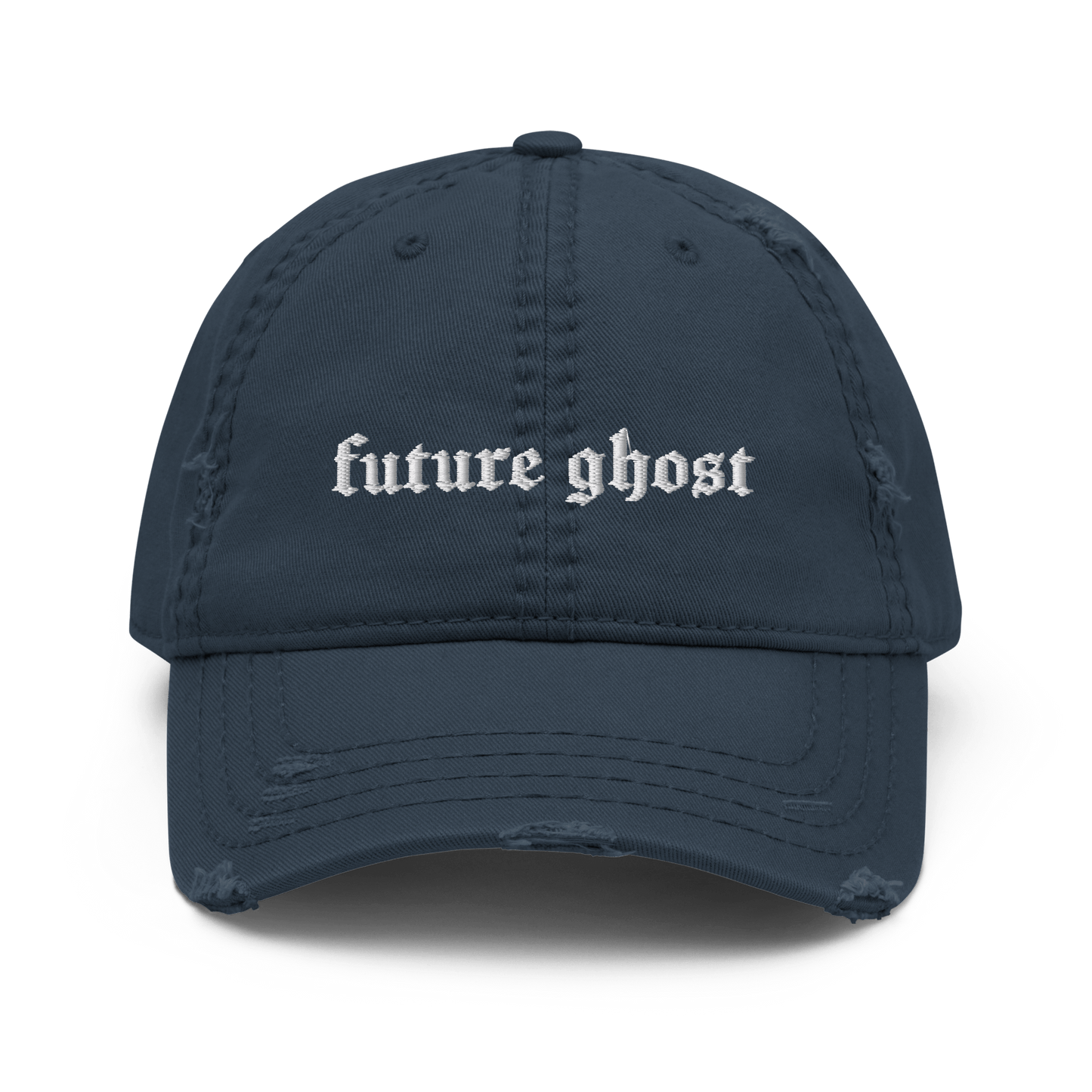Future Ghost Gothic Distressed Dad Cap